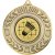 Badminton Wreath Medal | Antique Gold | 50mm - M35AG.BADMINTON