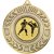 Karate Wreath Medal | Antique Gold | 50mm - M35AG.KARATE