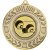 Lawn Bowls Wreath Medal | Antique Gold | 50mm - M35AG.LAWNBOWL