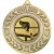 Snooker Wreath Medal | Antique Gold | 50mm - M35AG.SNOOKER