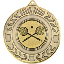 Squash Wreath Medal | Antique Gold | 50mm