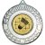 Badminton Wreath Medal | Antique Silver | 50mm - M35AS.BADMINTON
