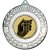 Dominos Wreath Medal | Antique Silver | 50mm - M35AS.DOMINOS