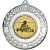 Go Kart Wreath Medal | Antique Silver | 50mm - M35AS.GOKART