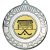Hockey Wreath Medal | Antique Silver | 50mm - M35AS.HOCKEY