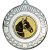 Horse Wreath Medal | Antique Silver | 50mm - M35AS.HORSE