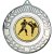 Karate Wreath Medal | Antique Silver | 50mm - M35AS.KARATE