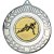Rugby Wreath Medal | Antique Silver | 50mm - M35AS.RUGBY