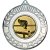 Snooker Wreath Medal | Antique Silver | 50mm - M35AS.SNOOKER