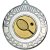 Tennis Wreath Medal | Antique Silver | 50mm - M35AS.TENNIS