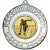 Ten Pin Wreath Medal | Antique Silver | 50mm - M35AS.TENPIN