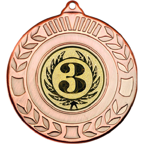 3rd Place Wreath Medal | Bronze | 50mm