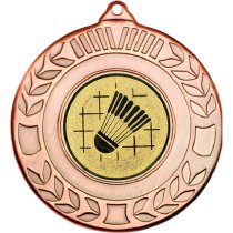 Badminton Wreath Medal | Bronze | 50mm