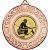 Fishing Wreath Medal | Bronze | 50mm - M35BZ.FISHING