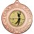 Golf Wreath Medal | Bronze | 50mm - M35BZ.GOLF