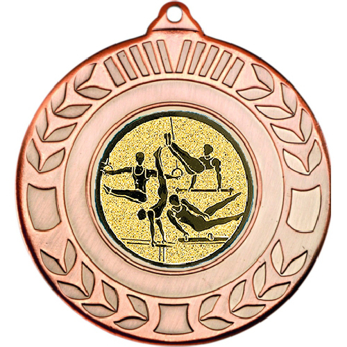 Gymnastics Wreath Medal | Bronze | 50mm