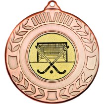 Hockey Wreath Medal | Bronze | 50mm