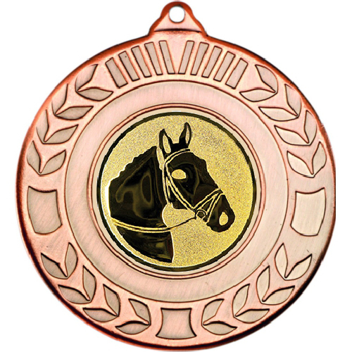 Horse Wreath Medal | Bronze | 50mm