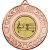 Music Wreath Medal | Bronze | 50mm - M35BZ.MUSIC