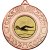 Swimming Wreath Medal | Bronze | 50mm - M35BZ.SWIMMING