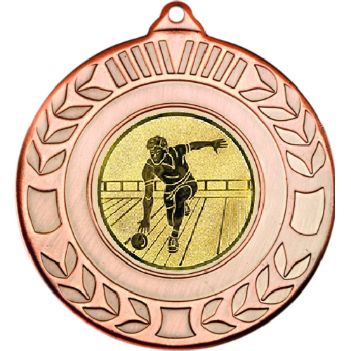 Ten Pin Wreath Medal | Bronze | 50mm