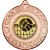 Volleyball Wreath Medal | Bronze | 50mm - M35BZ.VOLLEYBALL