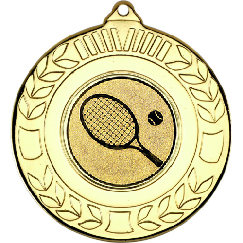 Tennis Wreath Medal | Gold | 50mm