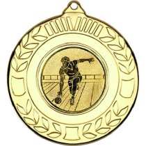 Ten Pin Wreath Medal | Gold | 50mm