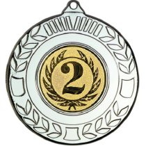 2nd Place Wreath Medal | Silver | 50mm