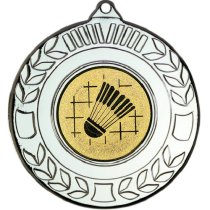 Badminton Wreath Medal | Silver | 50mm