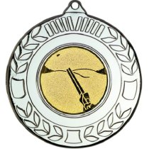 Clay Pigeon Wreath Medal | Silver | 50mm