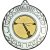 Clay Pigeon Wreath Medal | Silver | 50mm - M35S.CLAYSHOOT
