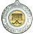Hockey Wreath Medal | Silver | 50mm - M35S.HOCKEY