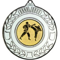 Karate Wreath Medal | Silver | 50mm