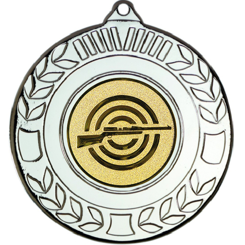 Shooting Wreath Medal | Silver | 50mm