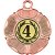 4th Place Tudor Rose Medal | Bronze | 50mm - M519BZ.4TH