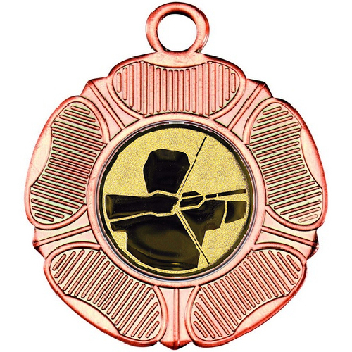 Archery Tudor Rose Medal | Bronze | 50mm