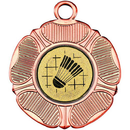 Badminton Tudor Rose Medal | Bronze | 50mm