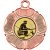 Fishing Tudor Rose Medal | Bronze | 50mm - M519BZ.FISHING