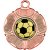 Football Tudor Rose Medal | Bronze | 50mm - M519BZ.FOOTBALL