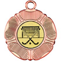 Hockey Tudor Rose Medal | Bronze | 50mm