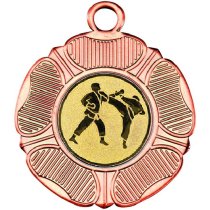 Karate Tudor Rose Medal | Bronze | 50mm