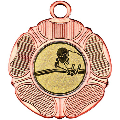 Pool Tudor Rose Medal | Bronze | 50mm