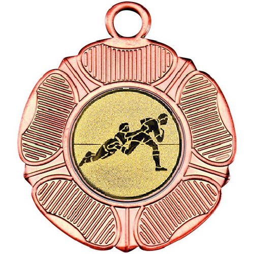 Rugby Tudor Rose Medal | Bronze | 50mm