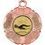 Swimming Tudor Rose Medal | Bronze | 50mm - M519BZ.SWIMMING