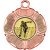 Ten Pin Tudor Rose Medal | Bronze | 50mm - M519BZ.TENPIN