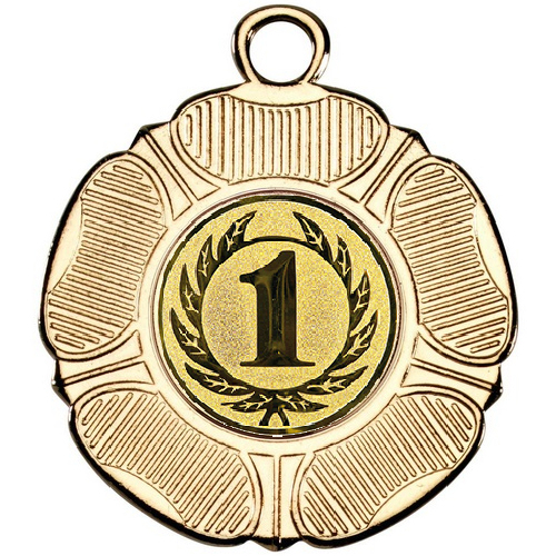 1st Place Tudor Rose Medal | Gold | 50mm