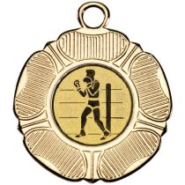 Boxing Tudor Rose Medal | Gold | 50mm