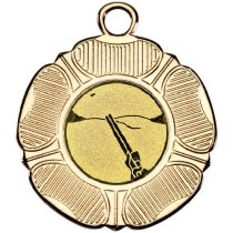 Clay Pigeon Tudor Rose Medal | Gold | 50mm