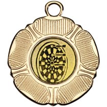 Darts Tudor Rose Medal | Gold | 50mm